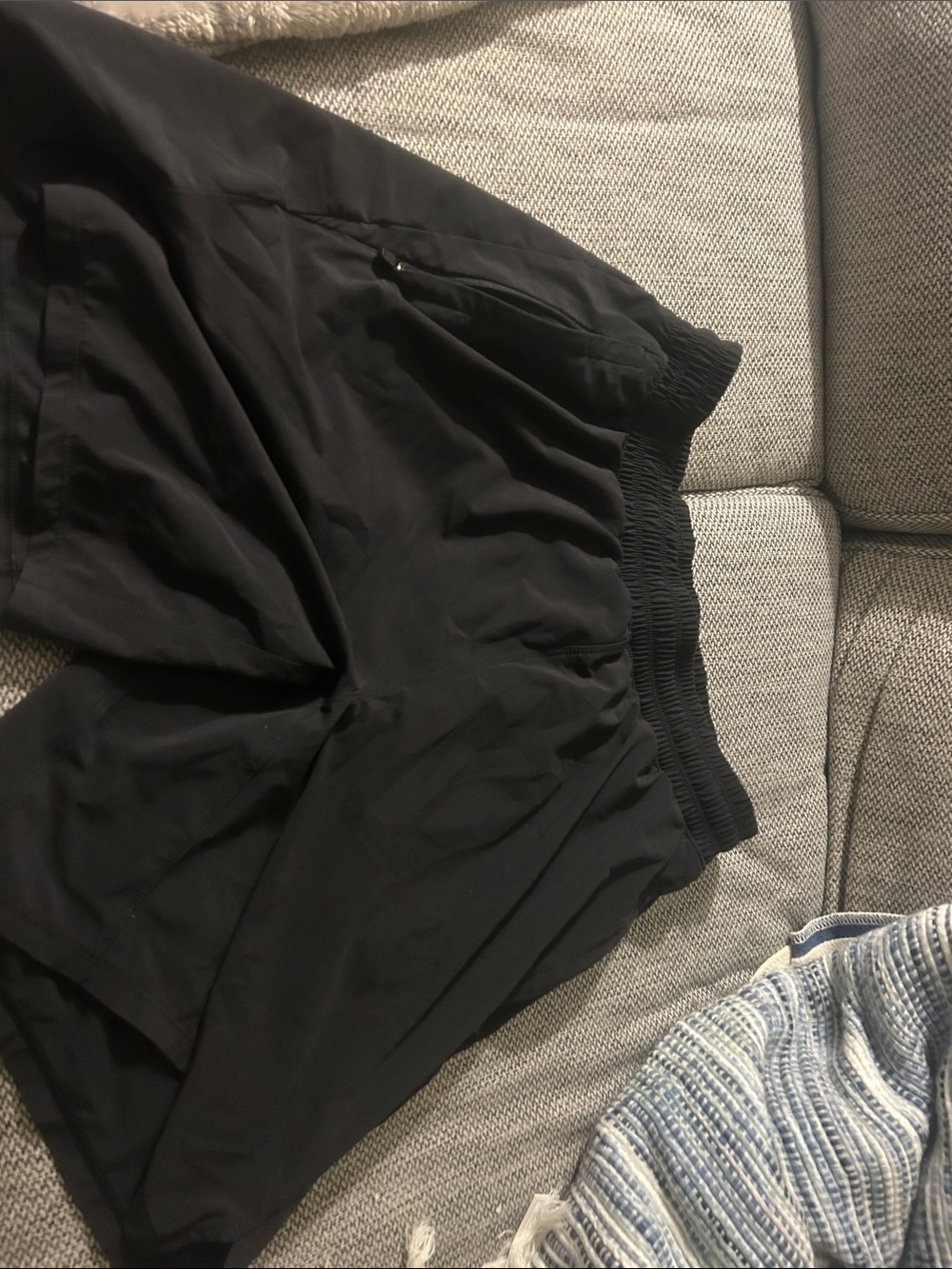 all in motion Black Athletic Zip-Pocket Shorts medium